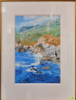 Barbara Rogers "Garrapata Springs" Pencil Painting Honorable Mention
