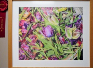 Gayle Uyehara "The Deadheads" Pencil Painting, Professional Division, 2nd Place Winner