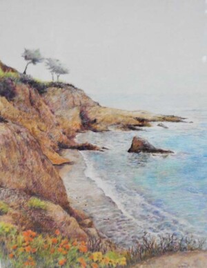 Karen Taka "Poppies by the Sea 2"