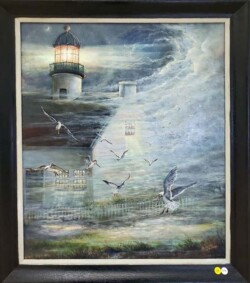 Pat Edep "Fog Clad Cabrillo Lighthouse"