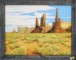 Robert Meyer "Monument Valley" Oil/Acrylic, $600