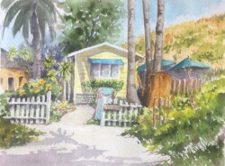 Sandy Winkler "Crystal Cove Museum" WaterColor, NFS