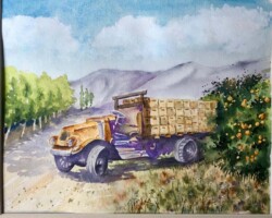 Sandy Winkler "Orange Grove Truck"