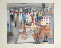 Steven Color "California Studio Disco" Pencil Painting 2nd Place Winner