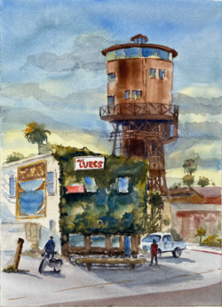 Alix Sullivan "Turc's" WaterColor, $200