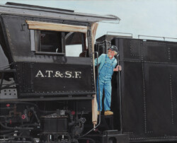 Tony Podue "Big Steam" Oil/Acrylic, POR Anthony Podue _ Big Steam