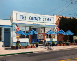 Tony Podue "The Corner Store" Oil/Acrylic, POR