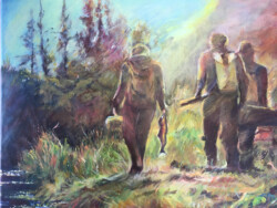 Chin-Ming Chan "Catch of the Day" WaterColor, NFS