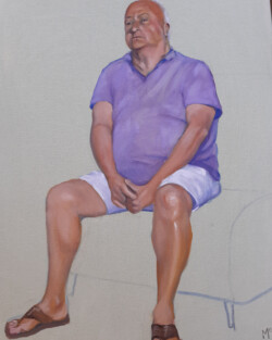 Dona McBride "Robert Waitling" Oil/Acrylic, $200