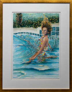 Hedi Roethel "Summer Fun" WaterColor, $400
