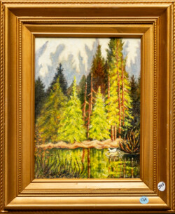 Helane Todd "Alaskan Pond" Oil/Acrylic, POR