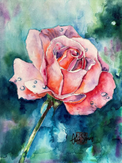 Alice Sioson "Rose" Watercolor, NFS