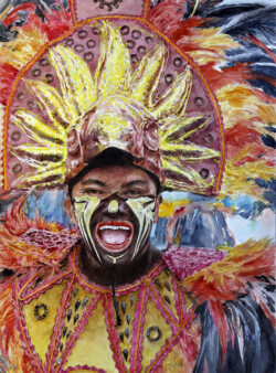 Bienvenido Sibug "Dinagyang Performer" Watercolor, $1500