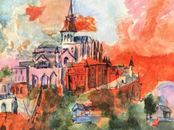 Carrol Wolf "Mont San Michel Abbey, France" Other Media $900