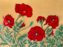 Irene Williams "Red on Gold" Other Media, NFS