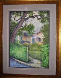 Robert Meyer "Just a House" Watercolor, NFS