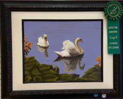 Lupe Ambriz "Swimmingly" Oil/Acrylic, NFS