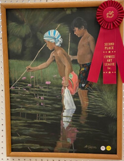 Mary McGlasson "Fisher Boys" Oil/Acrylic, POR