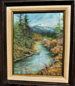 Pat Edep "Mountain Stream" Oil/Acrylic, NFS