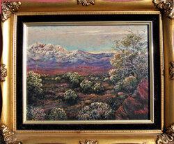 Pat Edep "Teddy Bear Cholla" Oil/Acrylic, $200