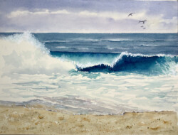 Sandy Winkler "Newport Beach" Watercolor, NFS