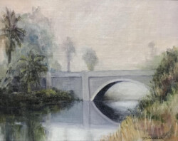 Steve Coler "Aliso Creek Bridge" Oil/Acrylic, $200