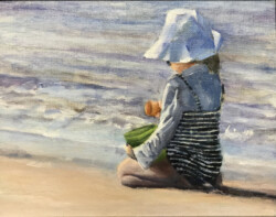 Steve Coler "Beach Bum" Oil/Acrylic, NFS