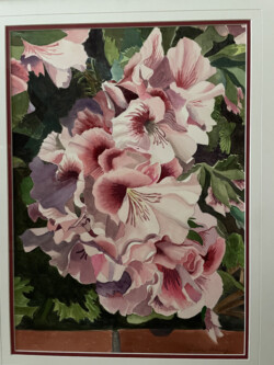 Susan Tierney "Terri's Flowers" Watercolor, $600