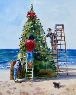 Alexandra Sullivan "Celebration at Crystal Cove" Watercolor NFS