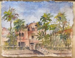 Alexandra Sullivan "Exotic Architecture" Watercolor NFS