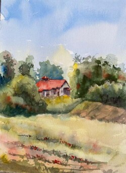 Alexandra Sullivan "Solitary" Watercolor NFS