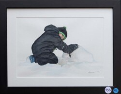 Barbara White "Do You Wanna Build A Snowman" Watercolor NFS