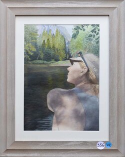 Barbara White "Enjoying the Moment" Watercolor NFS