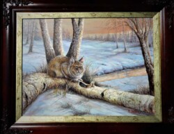 Pat Edep "Snowflake" Oil/Acrylic $600