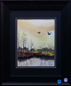 Rosie Ybarra "Touch of Autumn" Watercolor $250