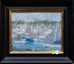 Sandi Candiotty "Misty Morning Balboa Peninsula" Oil/Acrylic $595