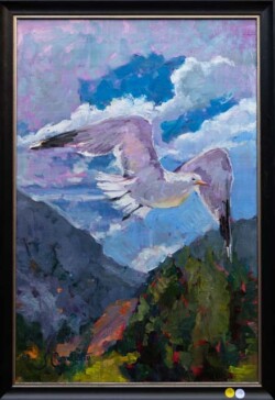Sandi Candiotty "Soaring Above Mammoth" Oil/Acrylic $2,400