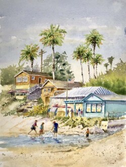 Sandy Winkler "Crystal Cove Kids" Watercolor NFS