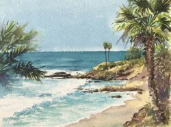 Sandy Winkler "Laguna" Watercolor NFS
