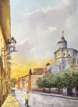 Sandy Winkler "San Miguel de Allende" Watercolor NFS