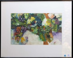 Stan Wolf "The Wrath of Grapes" Watercolor $1,990