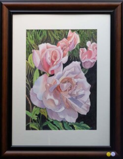 Susan Tierney "Beautiful Roses" Watercolor $500