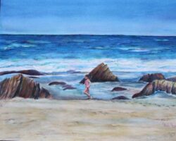 Hedi Roethel "Among the Rocks at Crystal Cove"