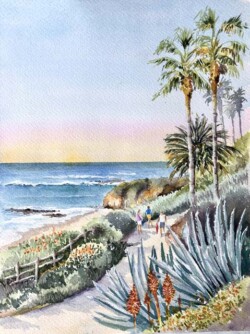 Sandy Winkler "Laguna Beach Walk"