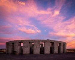 Donna Dean "Stonehenge Memorial At Sunset" NFS