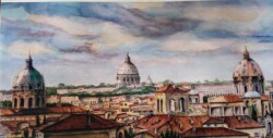 Hedi Roethel "Roman Rooftops" $800