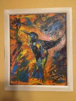 Maria Elena Arredondo "Hummingbird Strength" $375