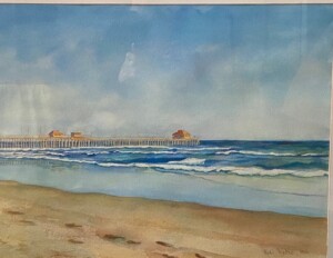 Hedi Roethel Watercolor "Quiet Beach"