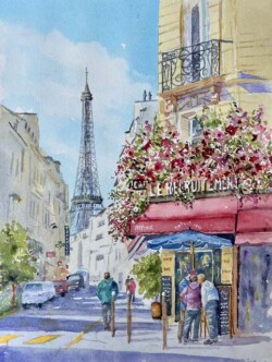Sandy Winkler "Paris Cafe"