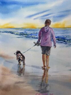 Alix Sullivan "Beach-Beauties" Watercolor